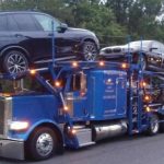 2020 Pete-crop Blue auto carrier truck